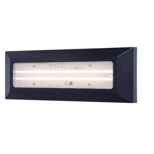 Eterna 3W LED Slim Bricklight Fitting Black Long Surface SLICELONG UK