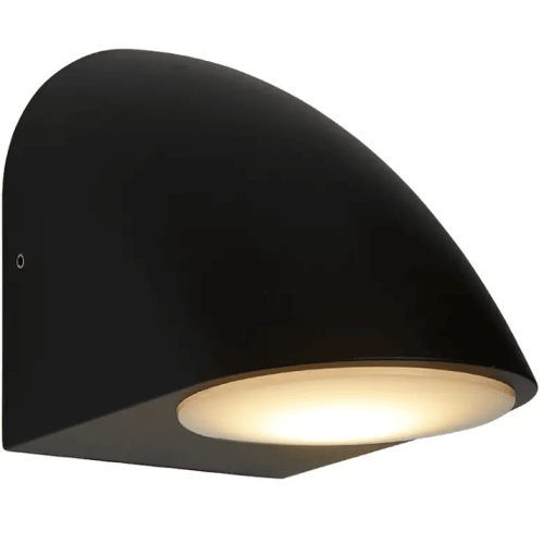 Wall Sconce Curved Outdoor Wall Down Light black, SO'HOME