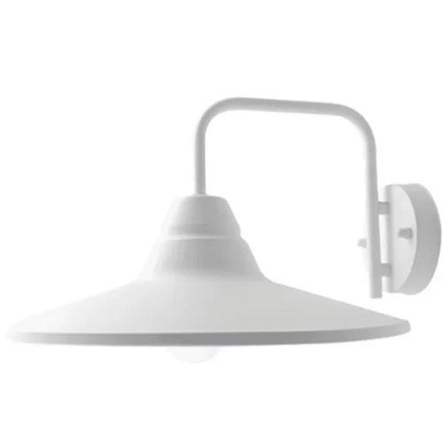 Внешний настенный светильник на гусиной шее Белый амбарный светильник RLM с рукояткой на гусиной шее