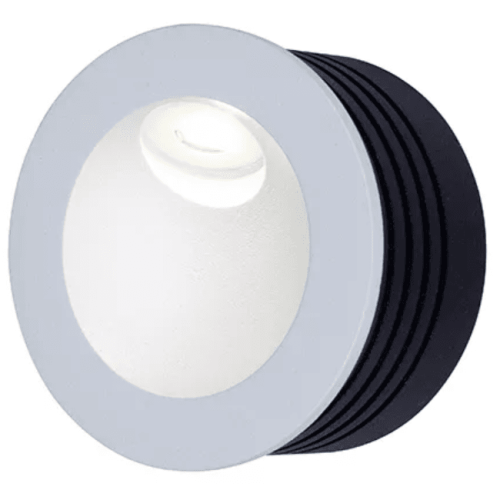 Матовый белый круглый светодиодный настенный светильник мощностью 2 Вт