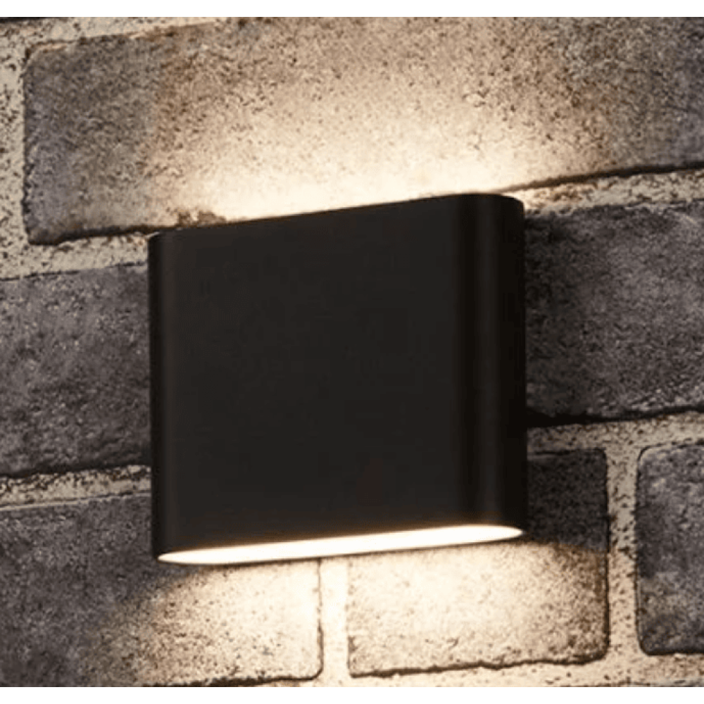 Nordlux Kinver Wall light 6W LED Up Down white Black Wall light, Wall lights, Outdoor light