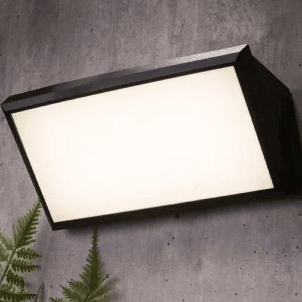 Outdoor LED Wedge Design GARDEN LAMP wall light 12W IP65 matt white