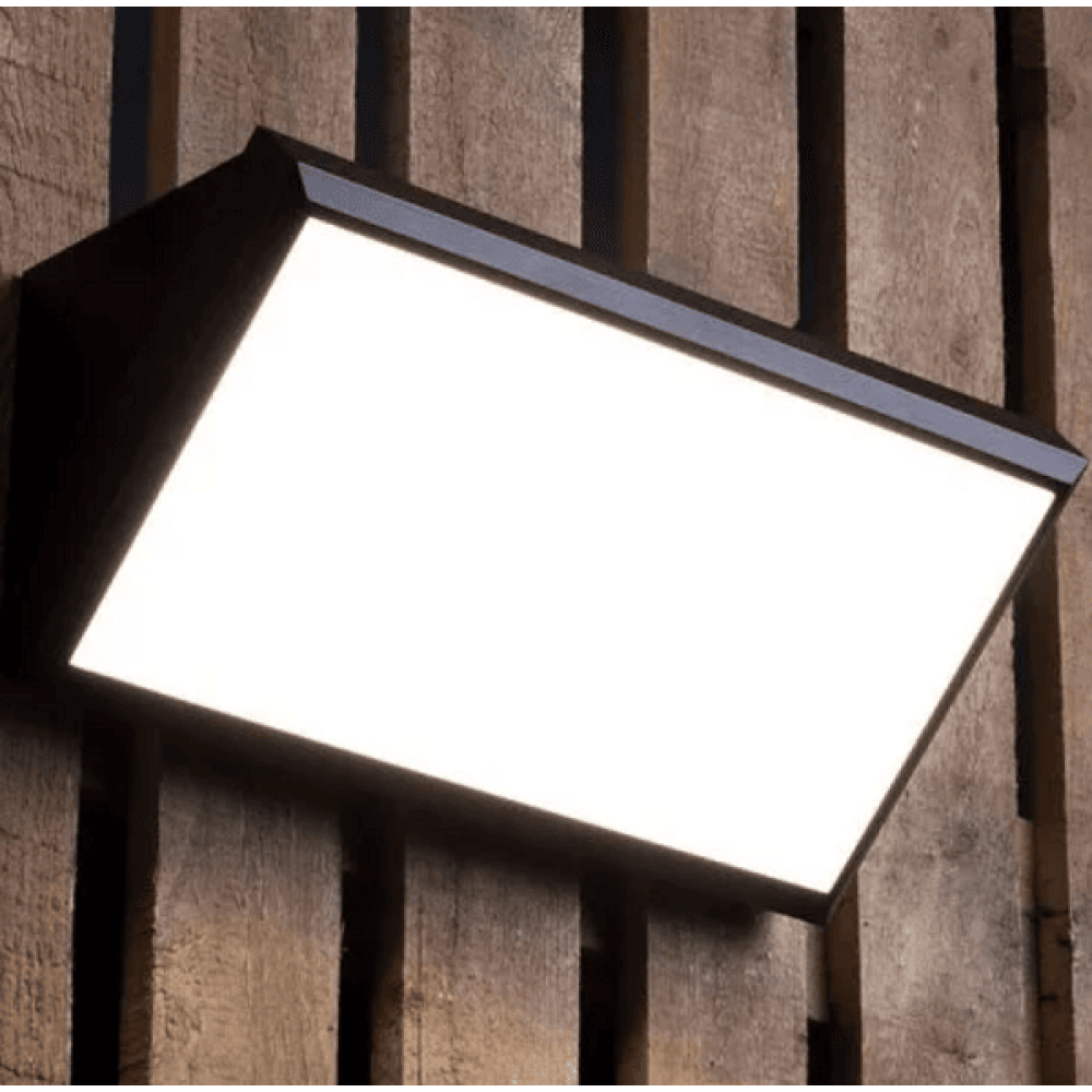 Outdoor LED Wedge Design GARDEN LAMP wall light 12W IP65 matt white