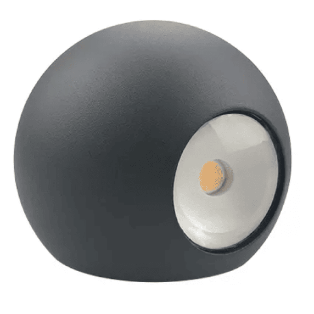 Applique LED Two-Eye Houston White globe Lampada da parete moderna in gesso