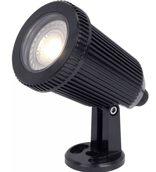 Outdoor Ground Spike Light In Black Finish Wells Single Light LED Coastal  CZ-31806-BLK